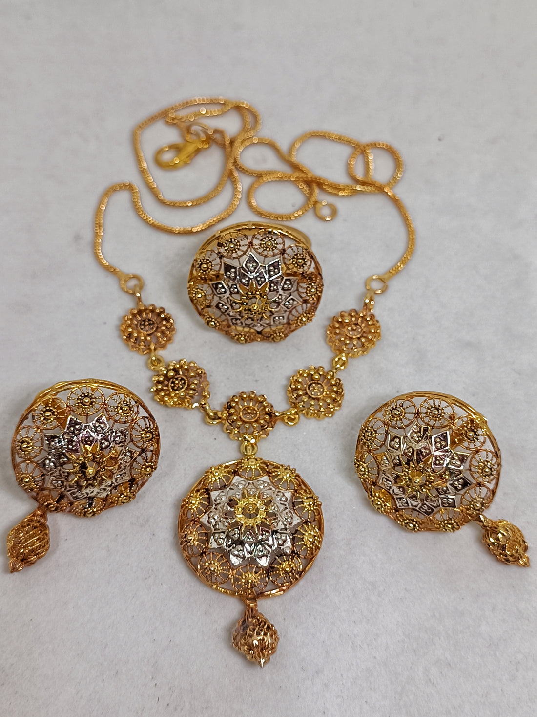 Gold look set mala 1325