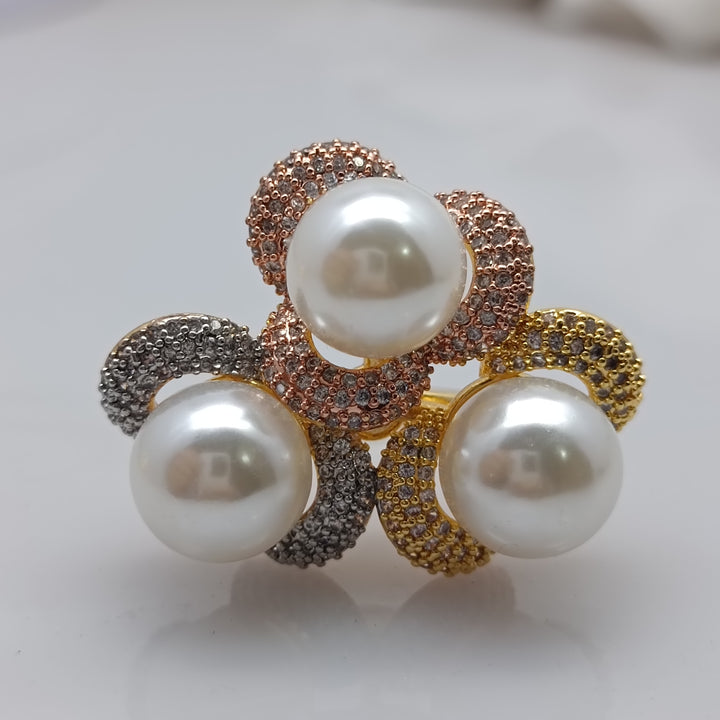 Beautiful daily wear pearl ring